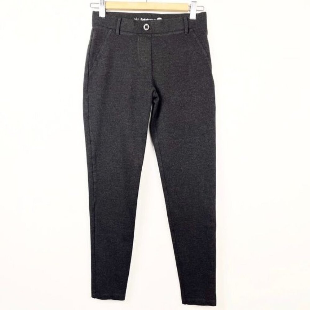 Betabrand Classic skinny charcoal gray ankle pant size XSmall